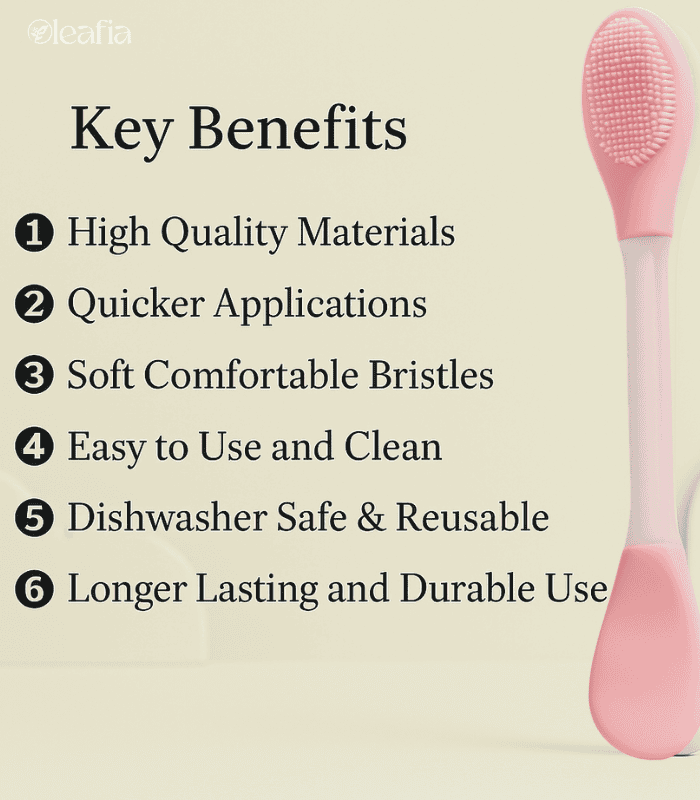 Silicone Double Head Facial Cleansing & Face wash Brush